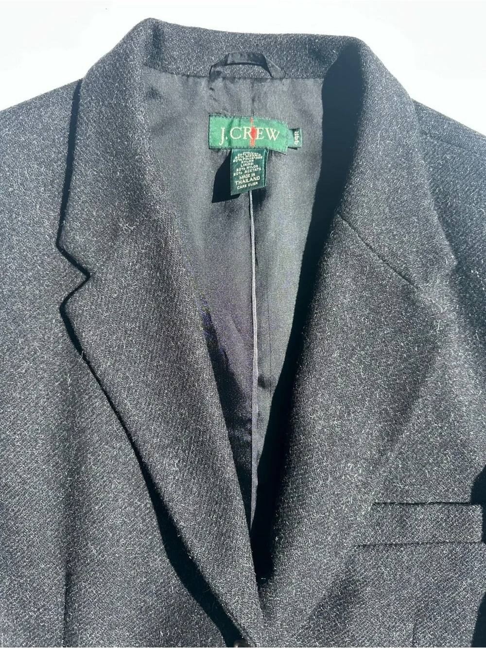 Vintage J. Crew Oarsman Mohair Wool Blend Men's Blazer Sports Coat, 44R